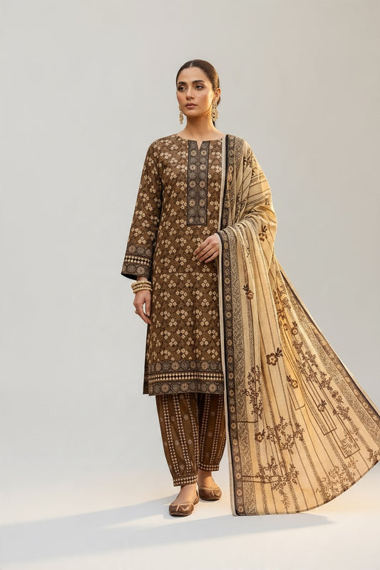 Sapphire 3 Pc Shawl Collection Design Code: 744