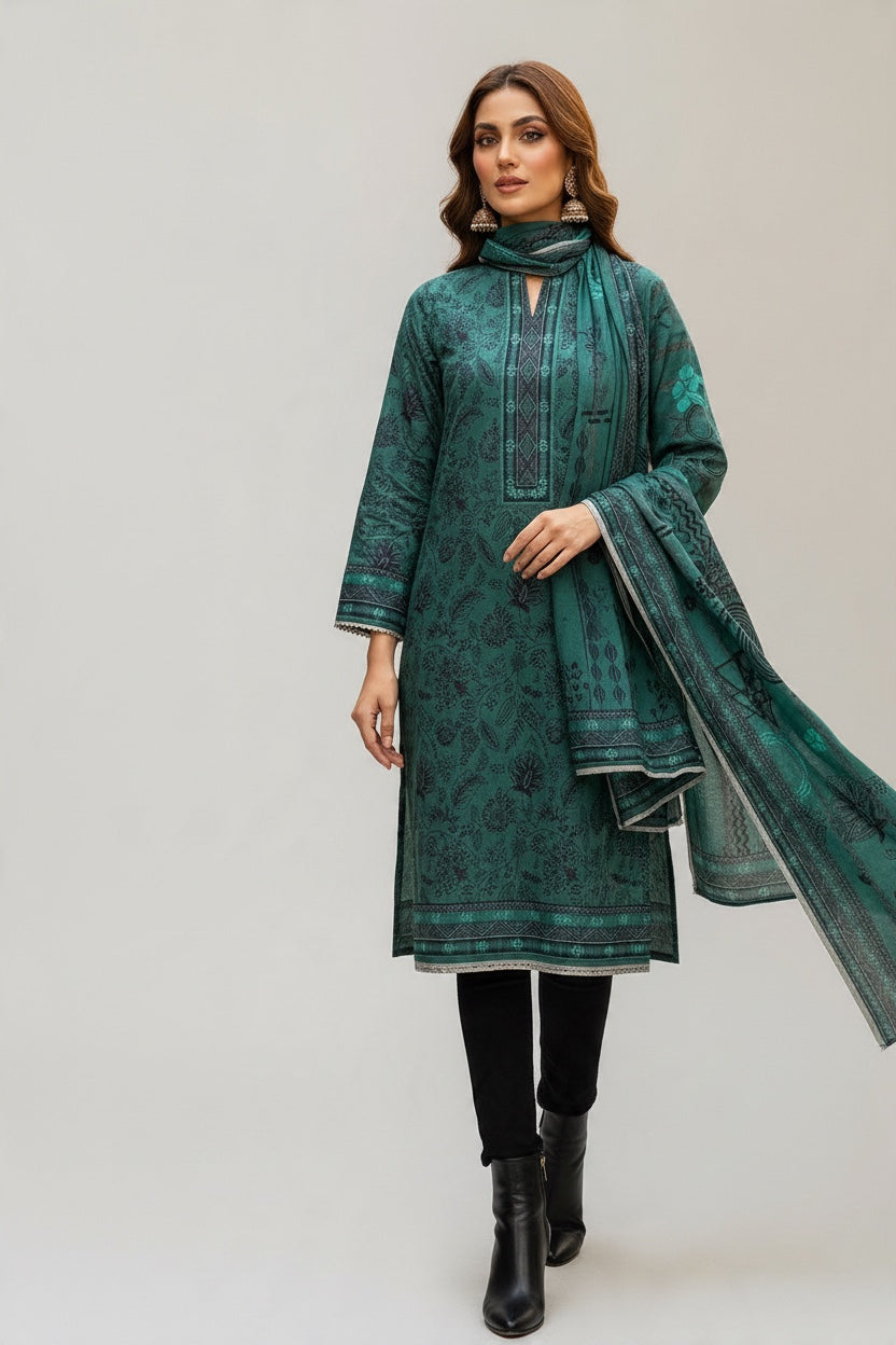 Sapphire 3 Pc Shawl Collection Design Code: 746