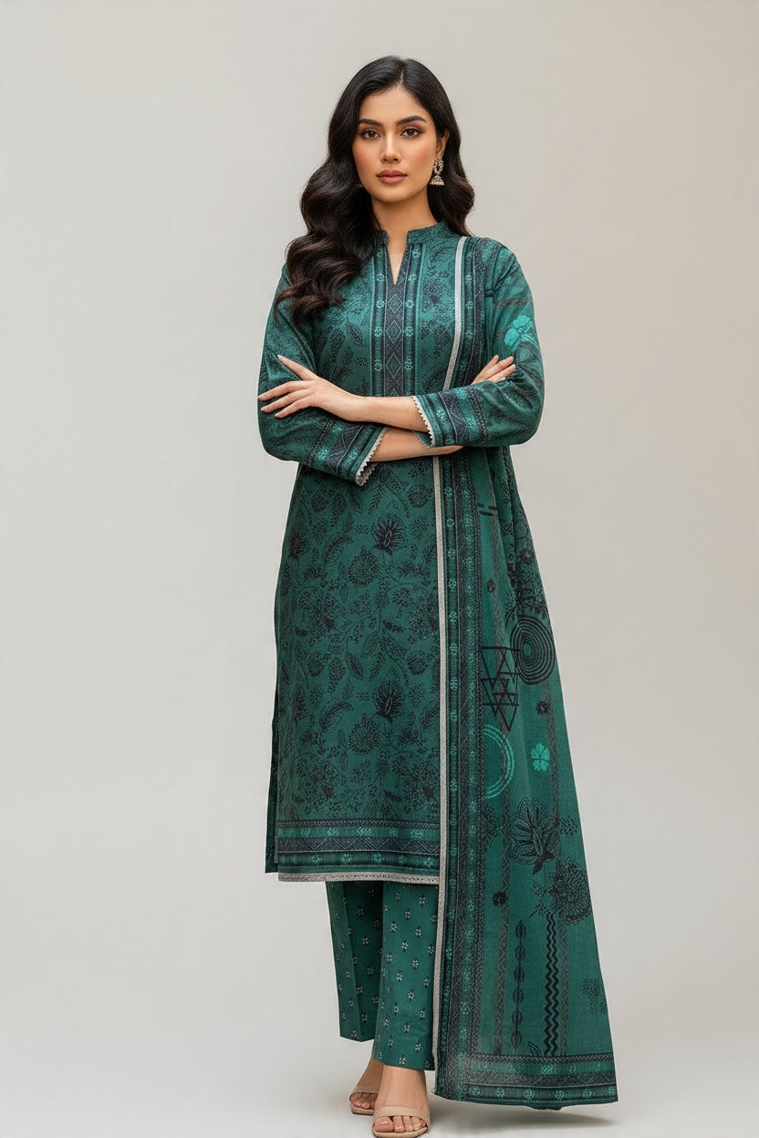 Sapphire 3 Pc Shawl Collection Design Code: 746